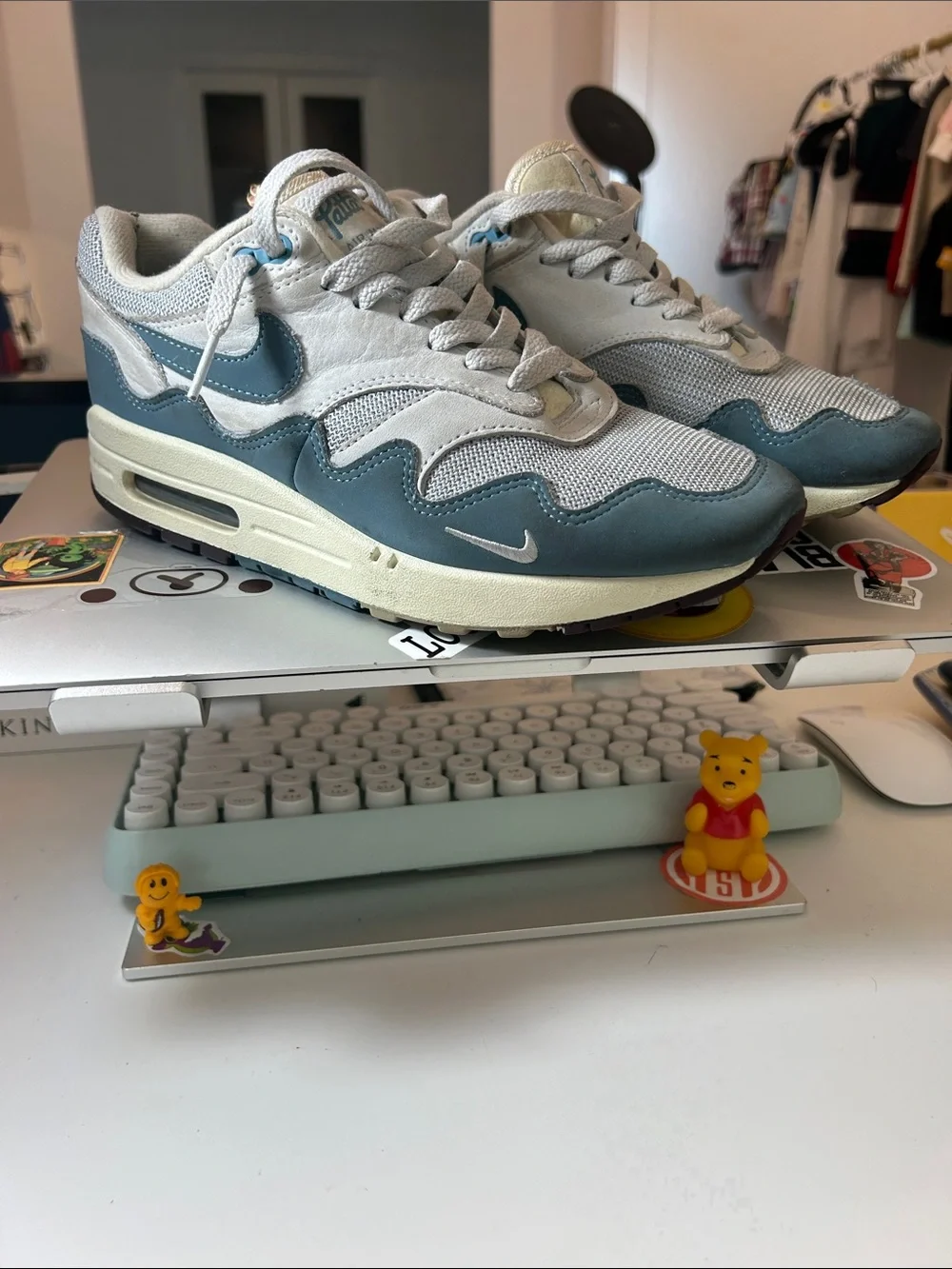 NikeAir Max 1 X Patta in Light Gray and Slate Blue men size 6.5